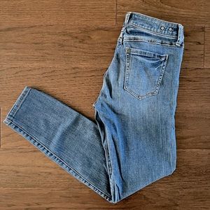 CAbi Jeans, medium wash, Straight Leg Jean - size 4